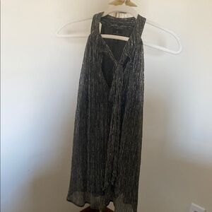 Worthington Gray Asymmetrical Halter Top